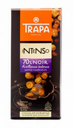  Trapa Intenso Noir 70% Avellana 175g - Ciocolată neagră cu un conținut de cacao de 70% și cu alune întregi