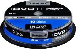 Intenso DVD+R DL Printable, 10 bucati, 8x, 8.5 GB (4381142) - pcone