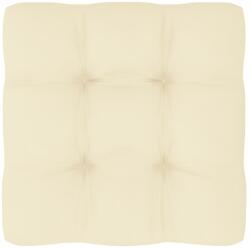 vidaXL Pernă de paleți, crem, 50x50x10 cm, material textil (314369)