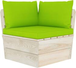 vidaXL Perne pentru canapea din paleți, 3 buc. , verde aprins, textil (315075)