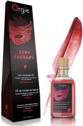 Orgie Set Masaj Sexy Terapy Ulei+Pana, Aroma Capsuni, 100 ml