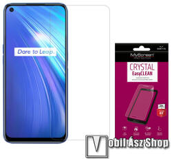 MyScreen képernyővédő fólia - Crystal Clear - 1db, törlőkendővel, A képernyő sík részét védi - Realme 6 / Realme 6S