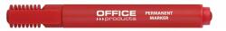 Office Products Permanent marker, varf tesit 1-5mm, corp plastic, Office Products - rosu (DN101302)