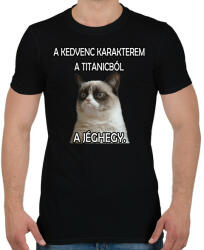 printfashion Oscar-díjat a jéghegynek! ! - Férfi póló - Fekete (4776672)
