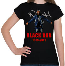printfashion BLACK ROB - Női póló - Fekete (4815804)