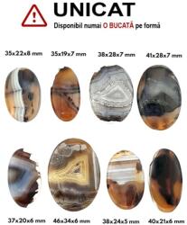 Cabochon Agata Montana de Forma Ovala - 29-57 x 21-34 x 6-8 mm - concepttropic - 15,00 RON