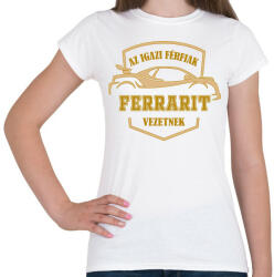 printfashion Ferrari sofőr - Női póló - Fehér (4797288)