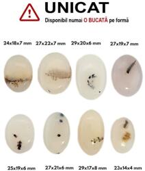  Cabochon Agata Montana de Forma Ovala - 23-29 x 14-22 x 4-7 mm