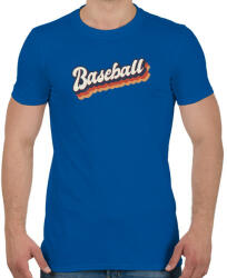printfashion Baseball - Férfi póló - Királykék (4751412)