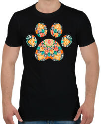 printfashion Mandala mancs - Férfi póló - Fekete (4779316)