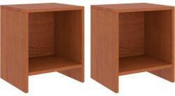 vidaXL Noptiere, 2 buc. , maro miere, 35 x 30 x 40 cm, lemn masiv pin (322241)