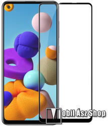 Mocolo SAMSUNG Galaxy A21s (SM-A217F/DS), MOCOLO üvegfólia, Full glue, Full cover, 0, 33mm, 9H, Fekete