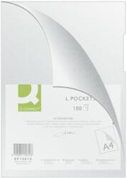 Q-CONNECT Folie protectie "L" pentru documente A4, 80 microni, 100 buc/set, Q-Connect - cristal (KF15612) - birotica-asp