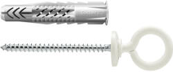 Fischer Univerzális dübel UX OH N 8 x 50 - peremmel és szemes csavarral (fehér bevonattal), 25 db/csomag (94414) - praktikuskft