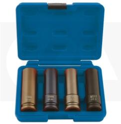 Laser Tools Légkulcsfej klt. 1/2", 4 db-os normál 17-19-21 + Mercedes WAF 17 mm (LAS-5915)
