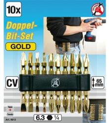 BGS technic Bit készlet 10db-os ", Gold", 65 mm hosszú (9-4813)