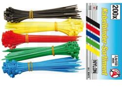 Kraftmann Kábelkötegelő 200 db-os színes (9-80875) (9-80875/RL)
