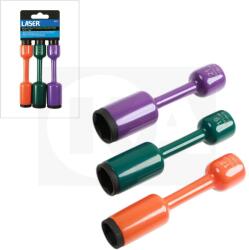 Laser tools Nyomaték toldószár+ dugófej klt. 108 Nm 3 db-os 17-19-21 mm színjelőlt (LAS-6679)