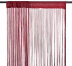 vidaXL Draperii cu franjuri, 2 buc. , 140 x 250 cm, roșu burgund (132409)