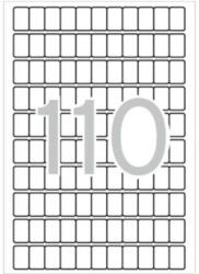 APLI Etikett, 12x18 mm, kerekített sarkú, A5 hordozón, APLI, 1650 etikett/csomag (LCA1860) (01860)