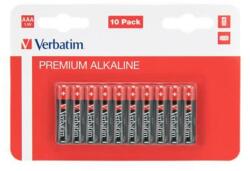 Verbatim Elem, AAA, alkáli, 10 db, VERBATIM Premium (VEAAA10) (49874)