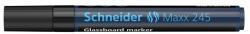 Schneider Üvegtábla marker, 1-3 mm, SCHNEIDER Maxx 245, fekete (124501)