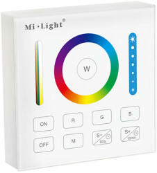 Mi-Light B0 Smart Panel RGB+CCT fali távvezérlő, elemes, 86x86 mm (FUTB0)