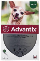 Elanco - Advantix Advantix , 4 kg - pipeta externa antipurici E i anticapuE e pentru caini