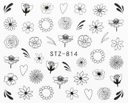  Páfrányos köröm matrica 9