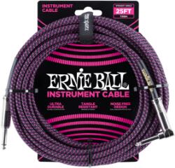 Ernie Ball Szövetkábel Fekete/Lila