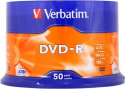 Verbatim DVD-R VERBATIM 4.7GB, 120min, viteza 16x, 50 buc, Single Layer, spindle, "Matt Silver" "43548 (43548)
