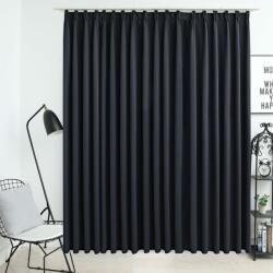 vidaXL Draperie opacă, negru, 290 x 245 cm, cu cârlige (134417)