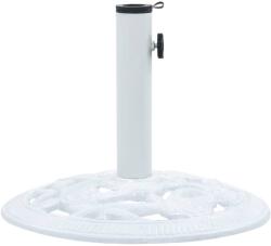 vidaXL Suport de umbrelă, alb, 9 kg, fontă, 40 cm (47864) - vidaxl