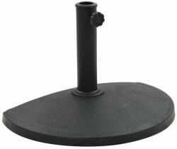 vidaXL Suport umbrelă de soare, negru, 9 kg, polirășină, semi-rotund (45198) - izocor