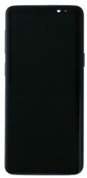 Samsung GH97-21696G Gyári Samsung Galaxy S9 G960F kék LCD kijelző érintővel kerettel előlap (GH97-21696G)