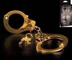 Pipedream Fetish Fantasy Gold Metal Cuffs - diamondsexshop
