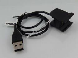 vhbw USB töltőkábel / töltőállomás / dokkoló FitBit Alta HR Smartwatch fekete (55cm) Reset-funkció nélkül