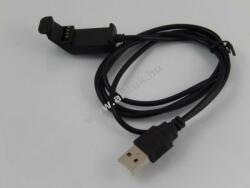 vhbw USB töltőkábel / töltőállomás / dokkoló Garmin Edge 20, 25 fekete (1m)