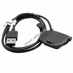 vhbw USB töltőkábel Garmin Forerunner 25 (nagy méret) fekete (96cm)