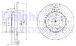 DELPHI Disc frana DELPHI BG3396 (BG3396) - automobilus