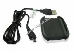 vhbw USB töltőkábel / töltőállomás / dokkoló Asus ZenWatch fekete (1m)