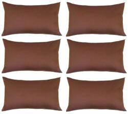 Palmonix Set 6 Perne decorative dreptunghiulare, 50x30 cm, pline cu Puf Mania Relax, culoare maro (per-dec-50x30-marox6)
