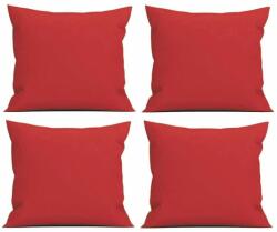 Palmonix Set 4 Perne decorative patrate, 40x40 cm, pentru canapele, plina cu Puf Mania Relax, culoare rosu (per-dec-rosux4)