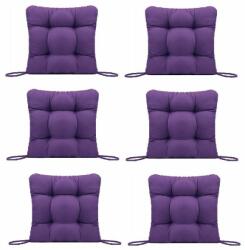 Palmonix Set Perne decorative pentru scaun de bucatarie sau terasa, dimensiuni 40x40cm, culoare Mov, 6 bucati/set (per-movx6)