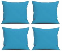 Palmonix Set 4 Perne decorative patrate, 40x40 cm, pentru canapele, pline cu Puf Mania Relax, culoare albastru (per-dec-albastrux4)