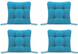 Palmonix Set Perne decorative pentru scaun de bucatarie sau terasa, dimensiuni 40x40cm, culoare Albastru, 4 buc/set (per-albastrux4)