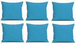 Palmonix Set 6 Perne decorative patrate, 40x40 cm, pentru canapele, pline cu Puf Mania Relax, culoare albastru (per-dec-albastrux6)