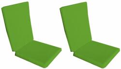 Palmonix Set 2 perne decorative pentru scaun de bucatarie cu spatar, dimensiune sezut 42x40 cm, spatar 42x50 cm, culoare verde (per1-verdex2)