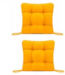 Palmonix Set Perne decorative pentru scaun de bucatarie sau terasa, dimensiuni 40x40cm, culoare Galben, 2 bucati/set (per-galbenx2)