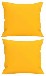 Palmonix Set 2 Perne decorative patrate, 40x40 cm, pentru canapele, pline cu Puf Mania Relax, culoare galben (per-dec-galbenx2)